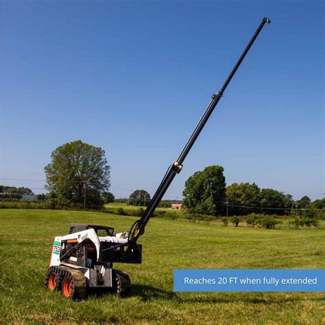 mini skid steer boom|skid steer truss boom.